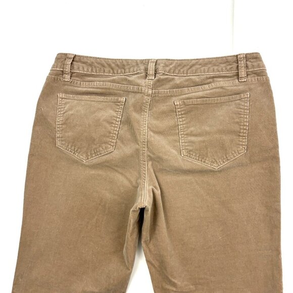 Apt. 9 Modern fit Bootcut Women's size 16P Beige Tan Corduroy Pants - Picture 3 of 3